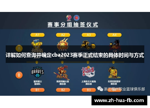 详解如何查询并确定cba2023赛季正式结束的具体时间与方式