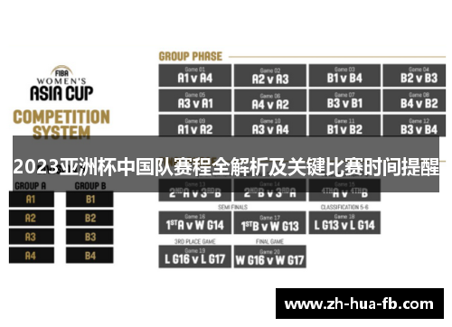 2023亚洲杯中国队赛程全解析及关键比赛时间提醒