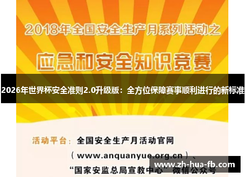 2026年世界杯安全准则2.0升级版:全方位保障赛事顺利进行的新标准 2026年世界杯安全准则2.0升级版:全方位保障赛事顺利进行的新标准